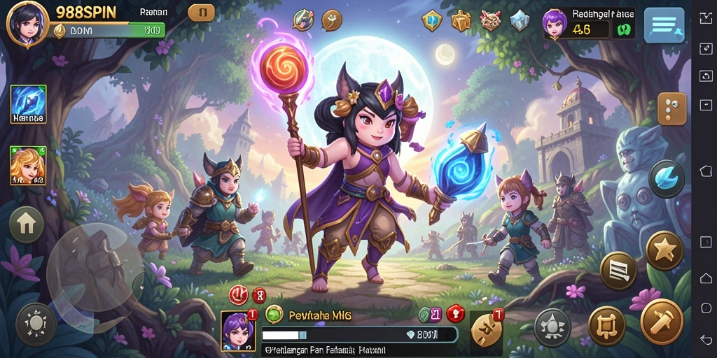 Tampilan gameplay RPG yang menarik dan penuh aksi.