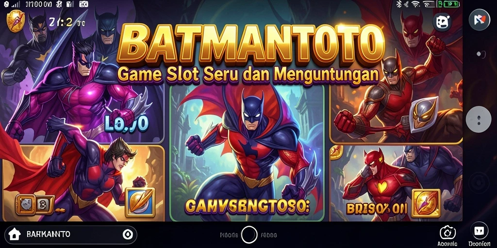 Tampilan menarik dari gameplay Slot BATMANTOTO.