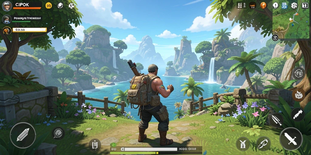 Tampilan gameplay yang menakjubkan dalam dunia terbuka CIPOK.