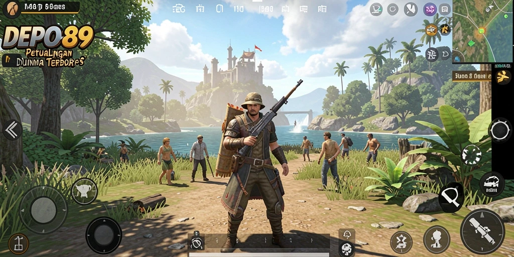 Gameplay DEPO89 menampilkan dunia terbuka yang mengagumkan.