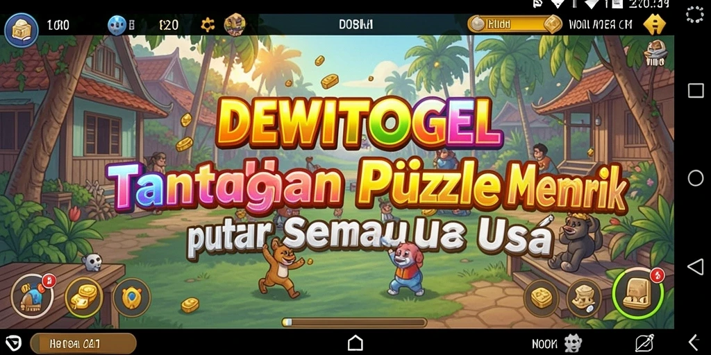Gameplay menarik DEWITOGEL memperlihatkan tantangan Puzzle yang menyenangkan.