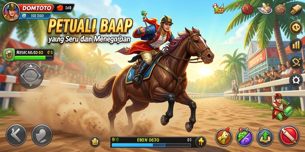 Tampilkan gameplay balapan mendebarkan dan mobil kustomisasi di DOMTOTO.