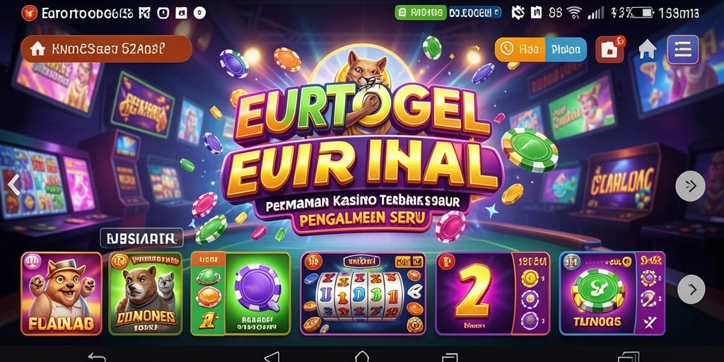 Tampilan utama gameplay EUROTOGEL yang mendebarkan.