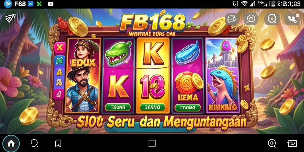 Gameplay Slot FB168 yang mengasyikkan dan penuh warna.