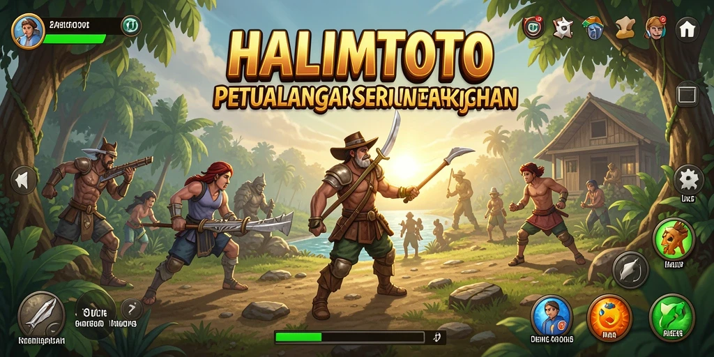 Gameplay seru HALIMTOTO dengan dunia petualangan yang luas.