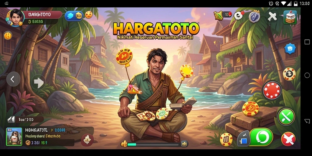 Screenshot gameplay HARGATOTO yang menyenangkan dan menghibur.