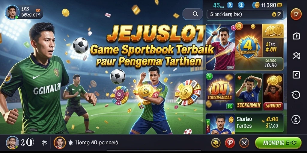 Screenshot JEJUSLOT menampilkan antarmuka sportsbook yang menarik dan informatif.