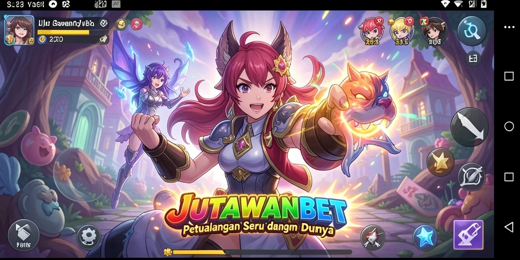 Tangkapan layar gameplay menampilkan aksi seru dalam JUTAWANBET.