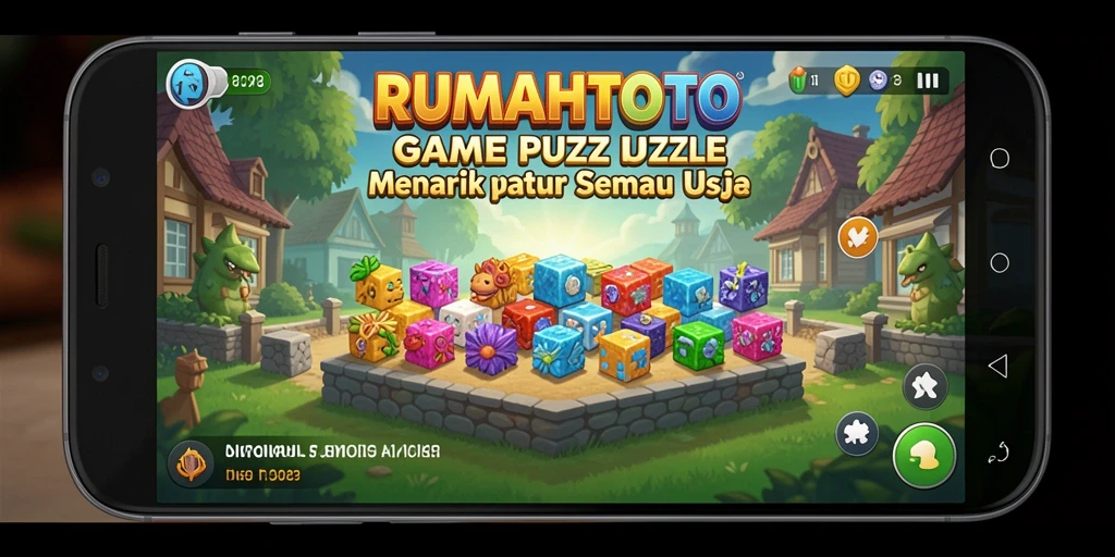 Tampilan gameplay RUMAHTOTO yang seru dan menantang.