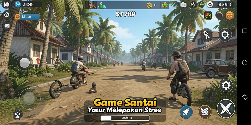 Screenshot ST789 menampilkan gameplay santai dan menghibur.