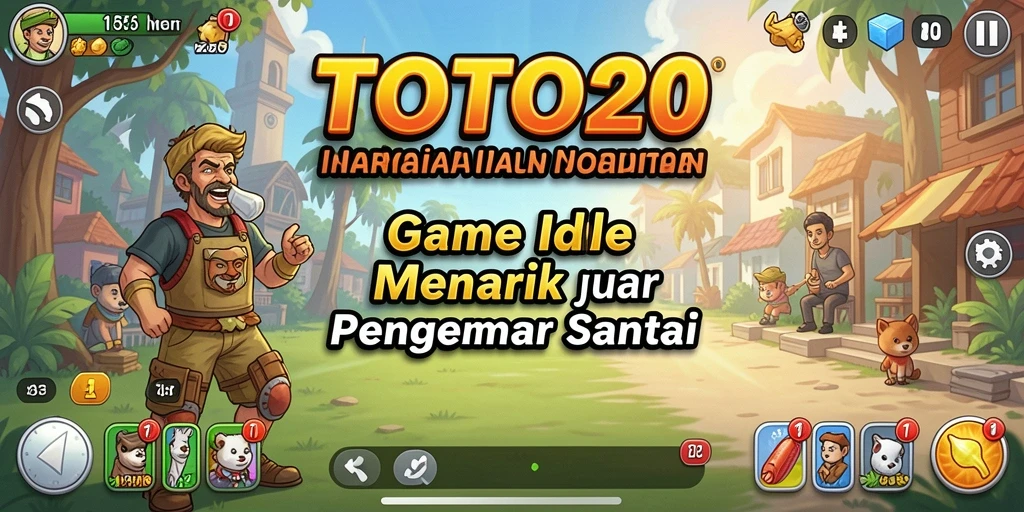 Tampilan gameplay <strong>TOTO20</strong> yang sederhana dan menarik dalam gaya <strong>Idle</strong>.