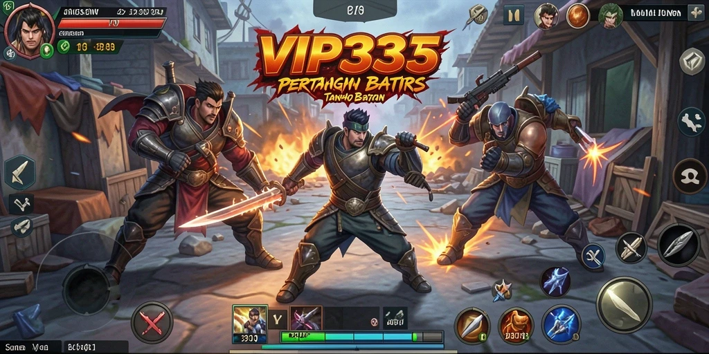 Screenshot menampilkan aksi seru dalam pertarungan VIP333.
