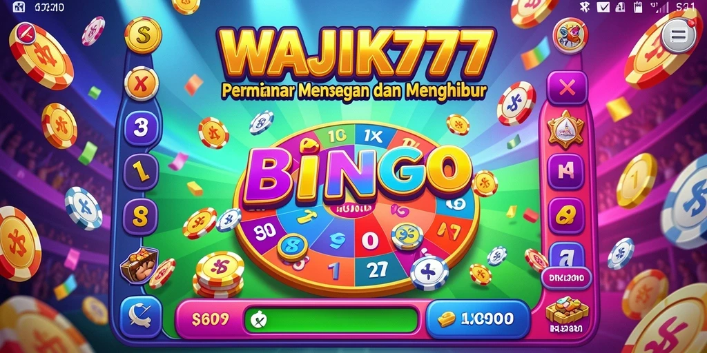 Tampilan gameplay Bingo di WAJIK777 yang seru dan menghibur.